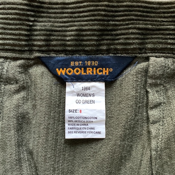 Woolrich. Corduroy Pants. Hunter green. Size 8- runs like a 6 - Picture 4 of 6